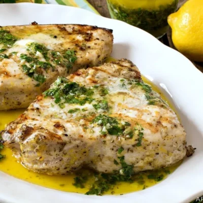 Grilled Swordfish Sicilian Style