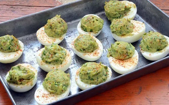 Guacamole Deviled Eggs