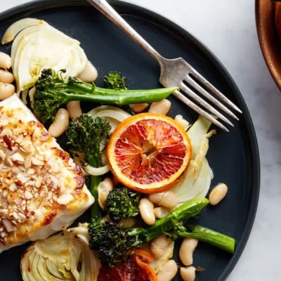 Halibut With Apricot Rosemary Glaze