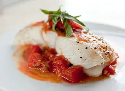 Halibut With Citrusy Tomatoes And