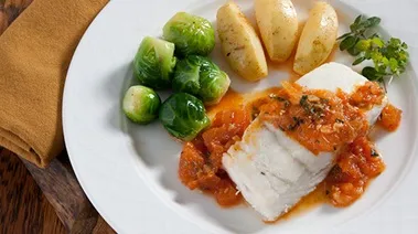 Halibut With Fresh Tomato Sauce