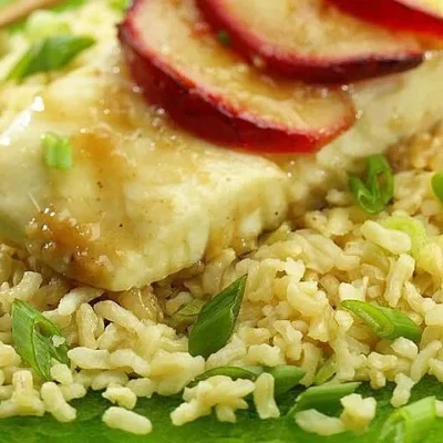 Halibut With Lentil And Brown Rice Salad