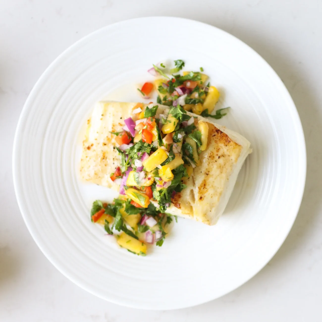 Halibut With Mango Salsa