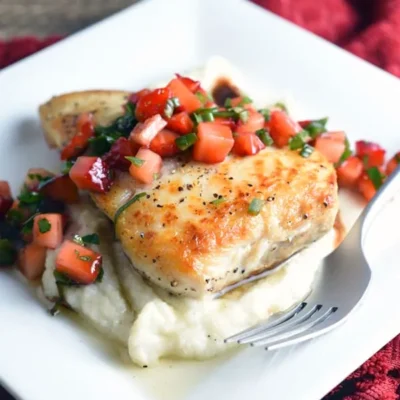 Halibut With Strawberry Salsa