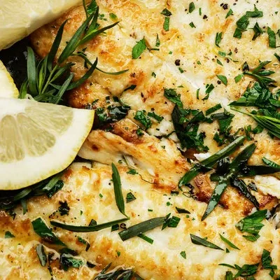 Halibut With Tarragon Lemon