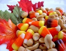 Halloween Party Treat Candy Corn And Peanut