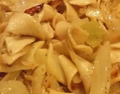 Haluski Pan- Fried Cabbage And Noodles