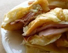 Ham And Dijon Croissant Sandwiches