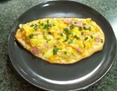 Ham And Egg Hawaiian Pizza