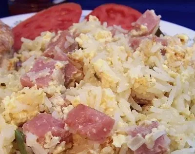 Ham And Egg Jambalaya