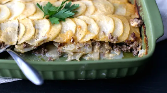 Hamburger Potato Cheese Casserole