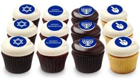 Hanukkah Cupcakes Menorah