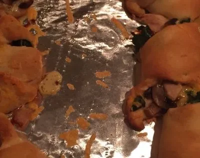 Healthy Chicken And Spinach Crescent Ring - Light Recipe