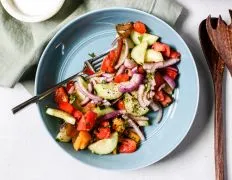 Healthy Cucumber Tomato Salad