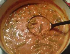 Healthy Hamburger And Green Bean Soup