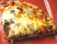 Healthy Homemade Spinach And Mozzarella Pizza Recipe