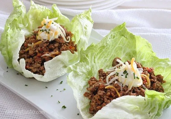 Healthy Low-Carb Turkey Lettuce Taco Wraps