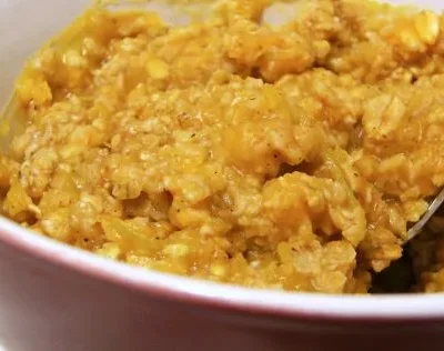 Healthy Pumpkin Pie Oatmeal