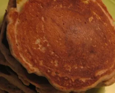Healthy Whole Wheat Apple Cinnamon Pancakes Recipe