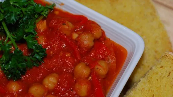 Hearty Chickpea and Spicy Tomato Stew Recipe