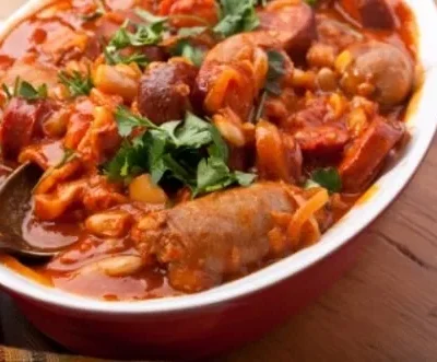 Hearty Sausage And Bean Casserole