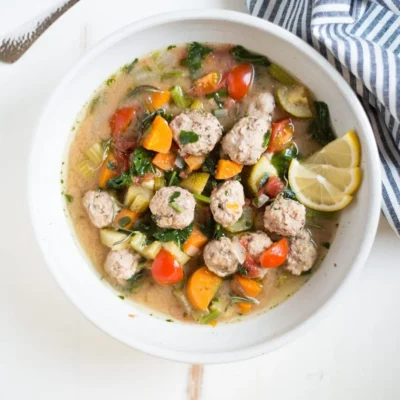 Hearty Turkey Meatball and Veggie Soup Recipe