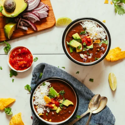 Hearty Vegetarian Black Bean Soup Recipe