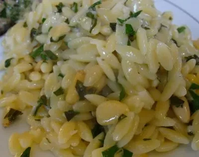 Herbed Orzo With Pine Nuts