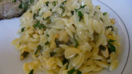 Herbed Orzo With Pine Nuts