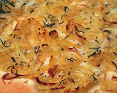 Homemade Italian Sweet Onion Focaccia Bread Recipe