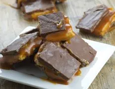 Homemade Snickers-Style Chocolate Bar Delights