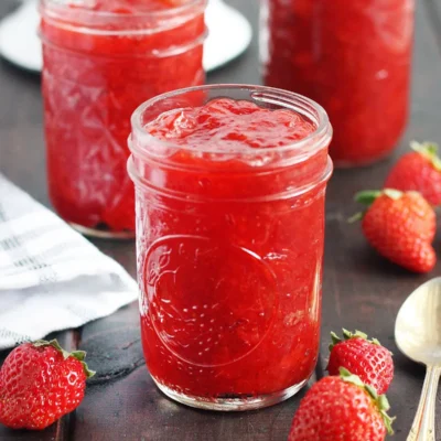 Homemade Strawberry Jam With Natural Pectin Boost