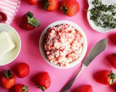 Homemade Strawberry Thyme Infused Butter Recipe