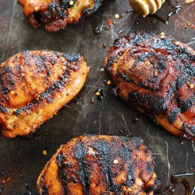 Honey-Glazed BBQ Chicken with a Spicy Twist