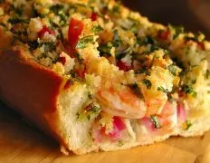 Hot And Crusty Shrimp Sandwich