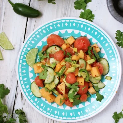 Hot And Sweet Melon Salad
