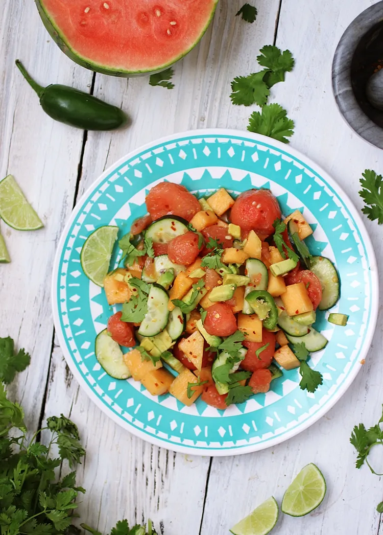 Hot And Sweet Melon Salad