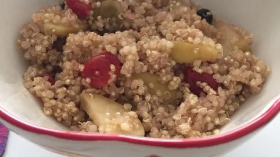 Hot Quinoa Breakfast With Fruits