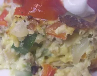 Hot Sausage And Vegetable Breakfast