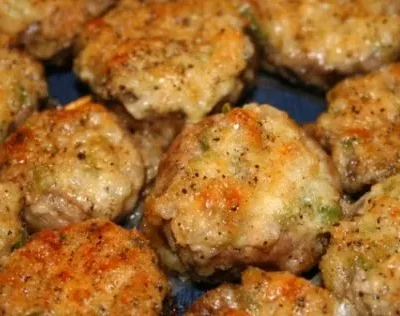 Hot Stuffed Cremini Mushrooms