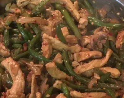 Hot Szechuan- Style Green Beans