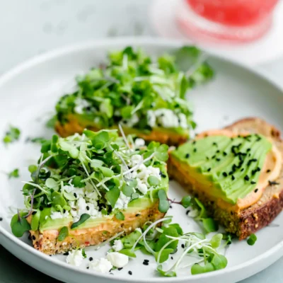 Hummus Avocado Toast