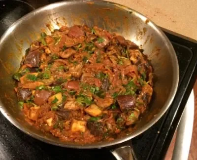 India Spiced Eggplant Aubergine