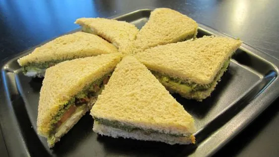 Indian Green Chutney Sandwich