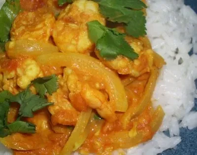 Indian Shrimp Prawn Curry