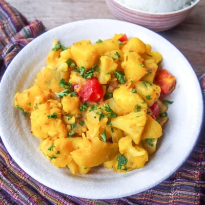 Indian Spiced Cauliflower And Potato
