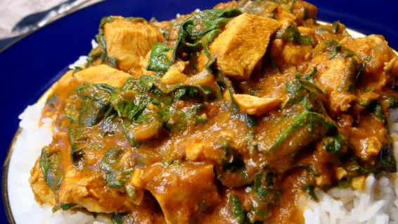 Indian Spiced Chicken & Spinach