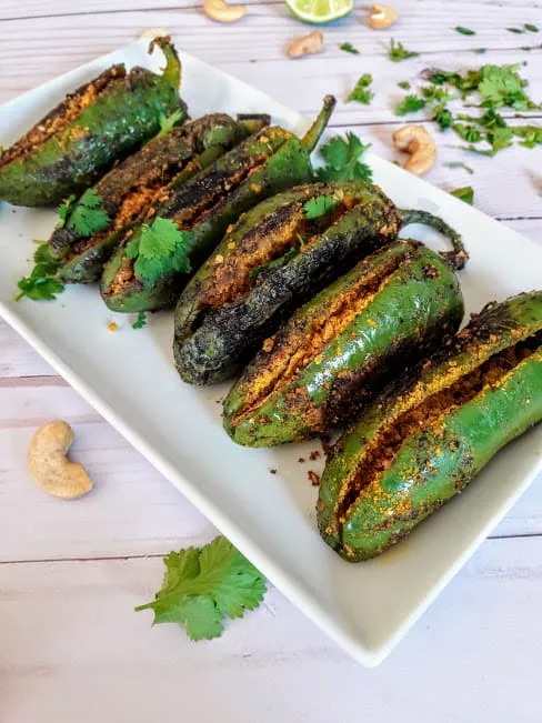 Indian Stuffed Anaheim Chile Peppers