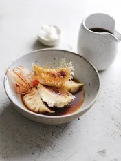 Individual Peach And Blueberry Crumbles