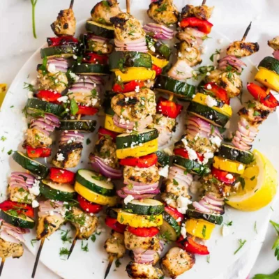 Indoor Grilling Chicken Kabobs